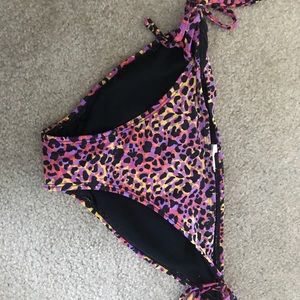 Cheetah print swim bottoms